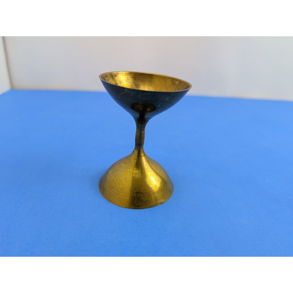 Vintage Brass Oil Holder Religious India Diya Lamp Pooja